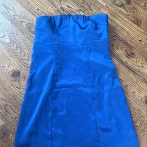 Hello Molly Satin Blue Dress